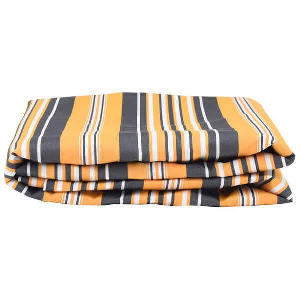 vidaXL Markiseerstatning Gul og Gr&aring; 1000 x 160 cm Polyesterlerret