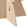 vidaXL Juletre av tre til pynt 80 cm heltre furu