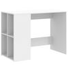 vidaXL Skrivebord hvit 102x50x75 cm konstruert tre