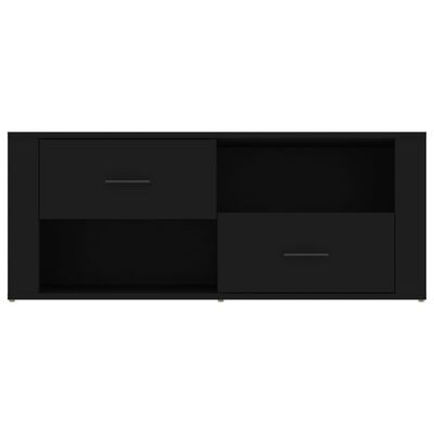 vidaXL TV-benk svart 100x35x40 cm konstruert tre