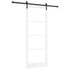 vidaXL Skyved&oslash;r ORKDAL Hvit og svart 93 x 232 cm