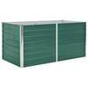 vidaXL Forh&oslash;yet hagebed 160x80x77 cm galvanisert st&aring;l gr&oslash;nn