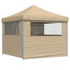 vidaXL Partytelt Beige 292 x 292 x 315 cm Oxford Stoff
