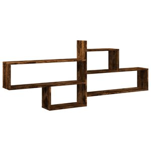vidaXL Vegghylle r&oslash;kt eik 167,5x18x68 cm konstruert tre