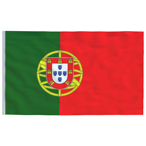 vidaXL Portugisisk flagg 90x150 cm