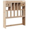 vidaXL Hodegavl med oppbevaring 100 cm heltre furu