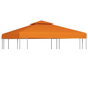 vidaXL Erstatningstrekk for paviljong 310 g/m&sup2; oransje 3x3 m