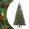 vidaXL Kunstig sammensatt juletre med 300 LED gr&oslash;nn 240 cm PE og PVC