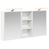 vidaXL Baderomsskapsett 3 stk. 116 x 16 x 62,5 cm Konstruert tre