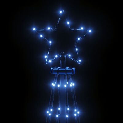 vidaXL Juletre med bakkeplugg 108 LED blå 180 cm