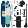 vidaXL SUP-brett med sete 2-i-1 APEX 305 x 76 x 15 cm Bl&aring; for