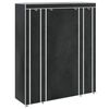 vidaXL Garderobeskap med hyller og stenger 45x150x176 cm svart stoff