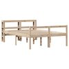 vidaXL Seniorseng med hodegavl 140x200 cm heltre furu