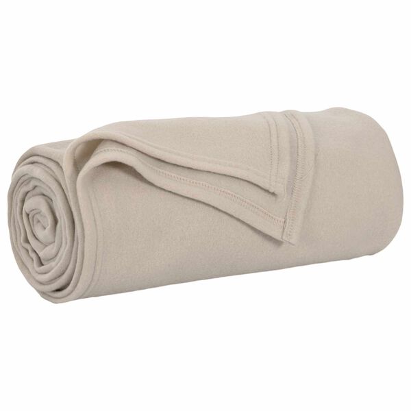 vidaXL Kastepledd 6 pcs Beige 170 x 130 cm Fleece