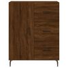 vidaXL Highboard brun eik 69,5x34x180 cm konstruert tre