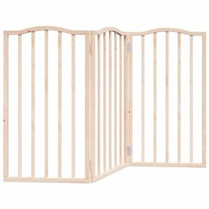 vidaXL Hundeport sammenleggbar 3 paneler 150 cm poppeltre