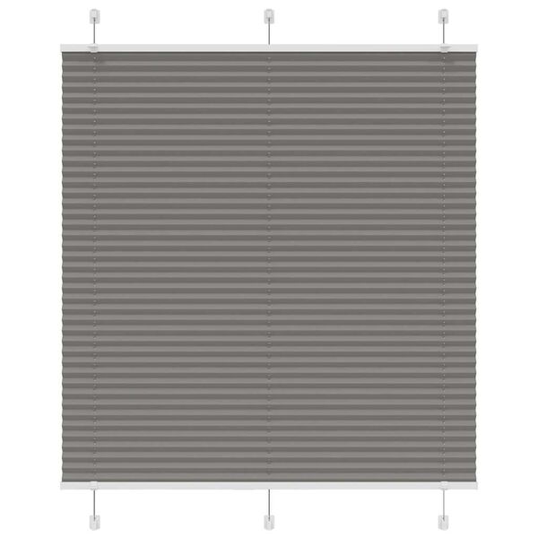 vidaXL pliss&eacute;gardin antrasitt 120x150cm Stoff Bredde 119,4cm Polyester
