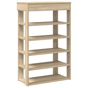 vidaXL Skohylle sonoma eik 60x30x98 cm konstruert tre