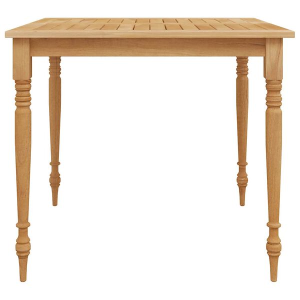 vidaXL Hagespisegruppe 3 deler heltre teak