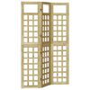 vidaXL Personvernsvegg Honning brun 121 x 180 cm Massiv furu