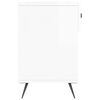 vidaXL Skobenk høyglans hvit 102x35x55 cm konstruert tre