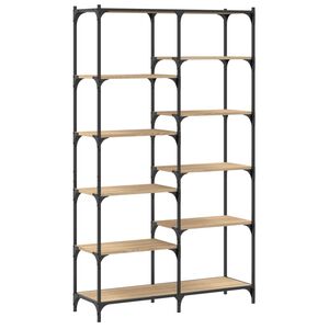 vidaXL Bokhylle sonoma eik 100x32x170 cm konstruert tre og jern