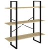 vidaXL Bokhylle 5 niv&aring;er sonoma eik 100x30x175 cm konstruert tre