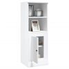 vidaXL Highboard h&oslash;yglans hvit 36x35,5x103,5 cm konstruert tre