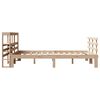 vidaXL Sengeramme med hodegavl 135x190 cm heltre furu