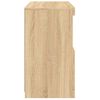 vidaXL Skjenk med LED-lys sonoma eik 60x37x67 cm