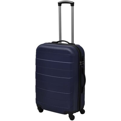 vidaXL Hard koffertsett 3 stk blå 45,5/55/66 cm