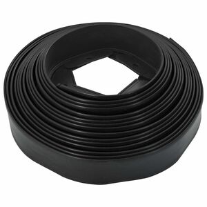 vidaXL Plenkanter Svart 2000 x 4 x 5 cm Plast