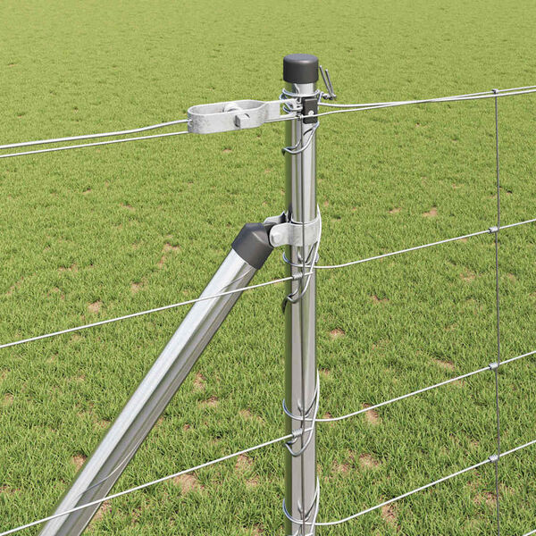 vidaXL Gjerdep&aring;le Galvanisert 25 x 1,2 m St&aring;l