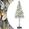 vidaXL Juletre med 300 LED med stativ Hvit 210 cm PE og st&aring;l