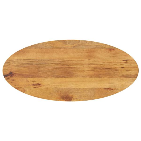 vidaXL Bordplate 140x50x2,5 cm oval heltre mango