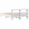 vidaXL Sengeramme uten madrass hvit 140x190 cm heltre furu