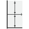 vidaXL Sammenleggbar dusjvegg med frostet ESG-glass 100x190 cm