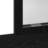 vidaXL Sminkebord med skuff Svart Eik 100 x 41 x 140 cm Konstruert tre