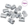 vidaXL Fattnut 12 pcs s&oslash;lv M6 x 13 mm Metall