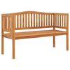 vidaXL Hagebenk 150 cm heltre teak