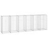 vidaXL Gabion med topp- og bunnlokk galvanisert st&aring;l 300x50x100 cm