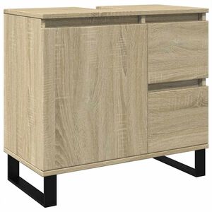 vidaXL Baderomsskap sonoma eik 65x33x60 cm konstruert tre