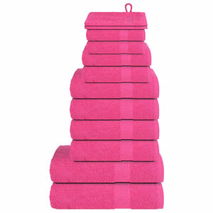 vidaXL 12-delers h&aring;ndklesett FROGN rosa 360 gsm