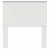 vidaXL Hodegavl med hodegjerde Hvit 75 cm Konstruert tre