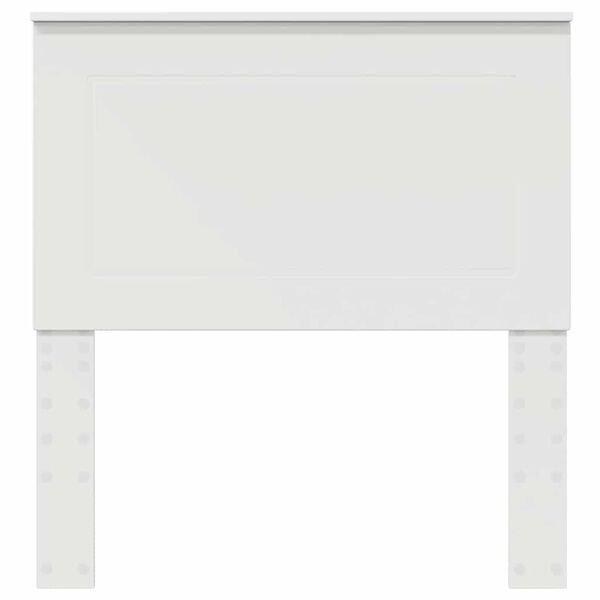 vidaXL Hodegavl med hodegjerde Hvit 75 cm Konstruert tre