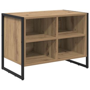 vidaXL Sko Skap 60 x 35 x 44 cm Konstruert tre Kunstnerisk Eik