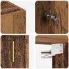 vidaXL Veggskap Gammelt tre 69,5 x 34 x 90 cm Konstruert tre