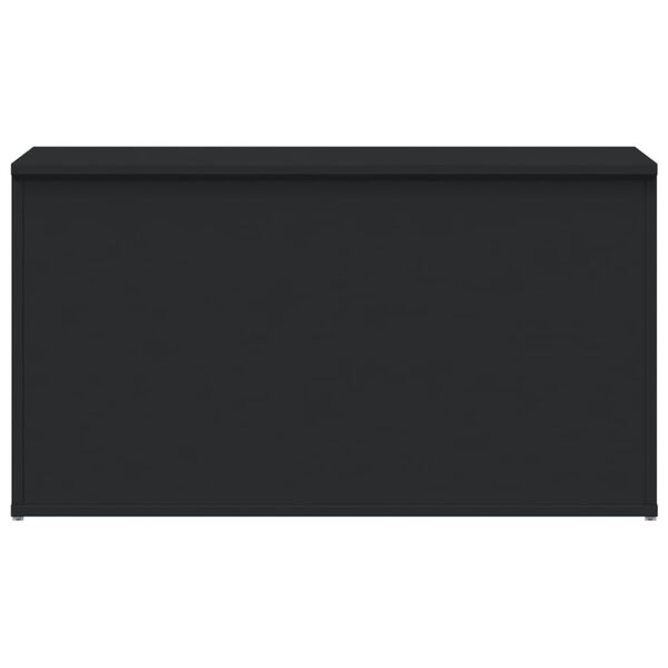 vidaXL Oppbevaringskiste svart 84x42x46 cm konstruert tre