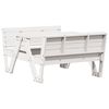 vidaXL Piknikbord for barn hvit 88x122x58 cm heltre furu
