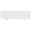 vidaXL Plantekasse hvit 90x90x26,5 cm heltre furu